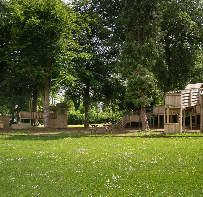 Commercial wooden playground equipment image